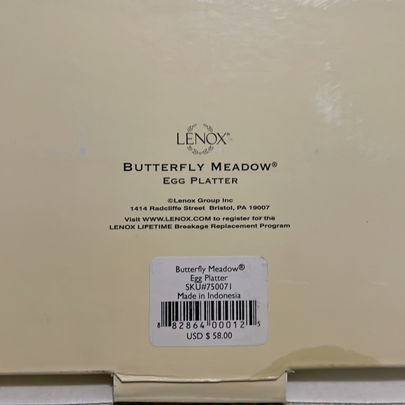 Lenox Kitchen Lenox Butterfly Meadow Egg Platter Nwt Never Been Out